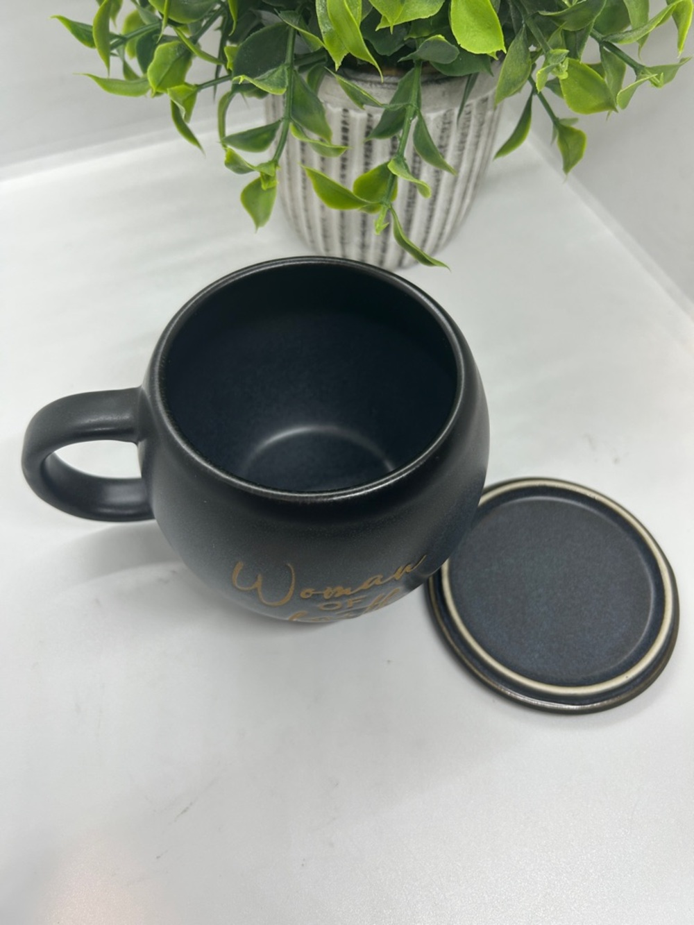 Woman of Faith" Ceramic Mug and Coaster Set from Abbey + CA Gift. 16Oz - Picture 5 of 9